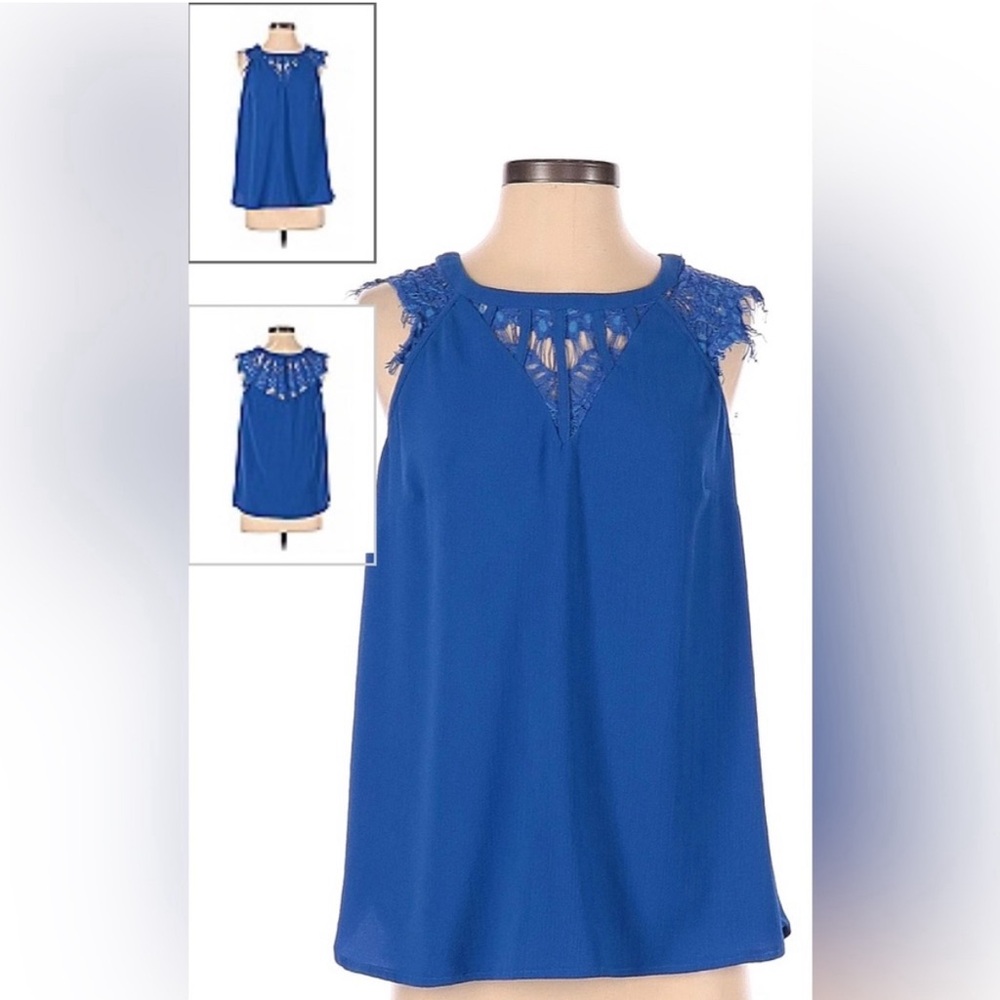 Brixon Ivy Blue Lace Top